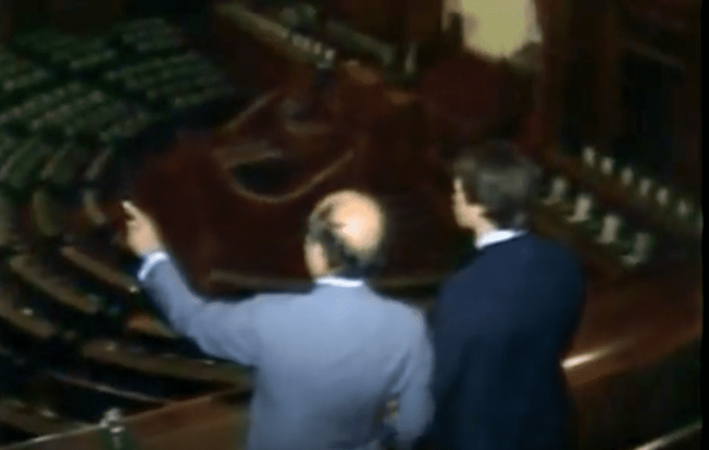 Mr. Nakayama and Timothy Langley in the Diet