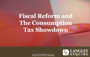 Fiscal Reform and the Consumption Tax Showdown