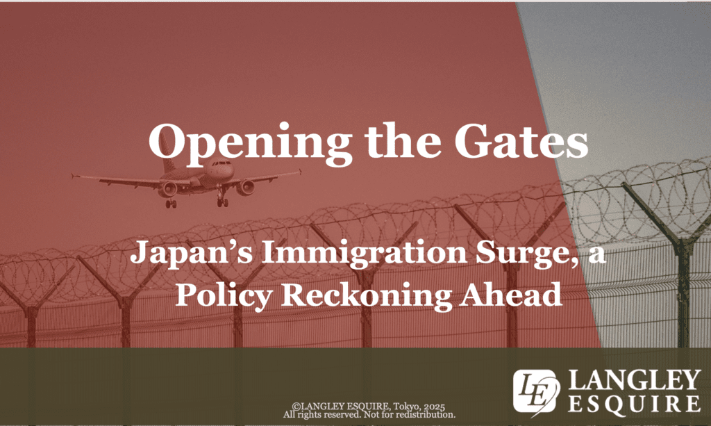 Opening the gates: Japan’s Immigration Surge, a Policy Reckoning Ahead